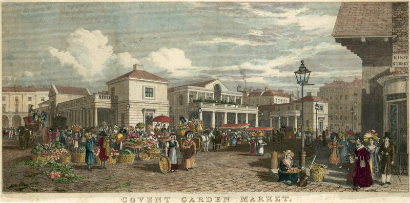 Covent Garden Market, Londyn autorstwa English School