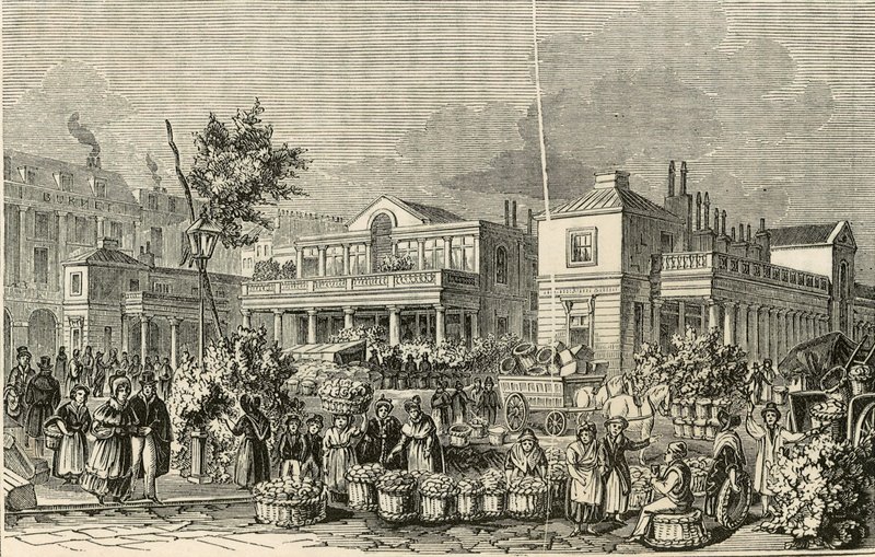 Covent Garden Market, Londyn autorstwa English School
