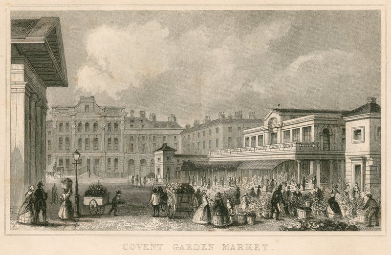 Covent Garden Market, Londyn autorstwa English School