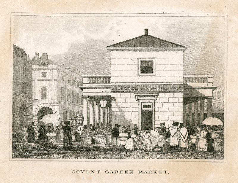 Covent Garden Market, Londyn autorstwa English School
