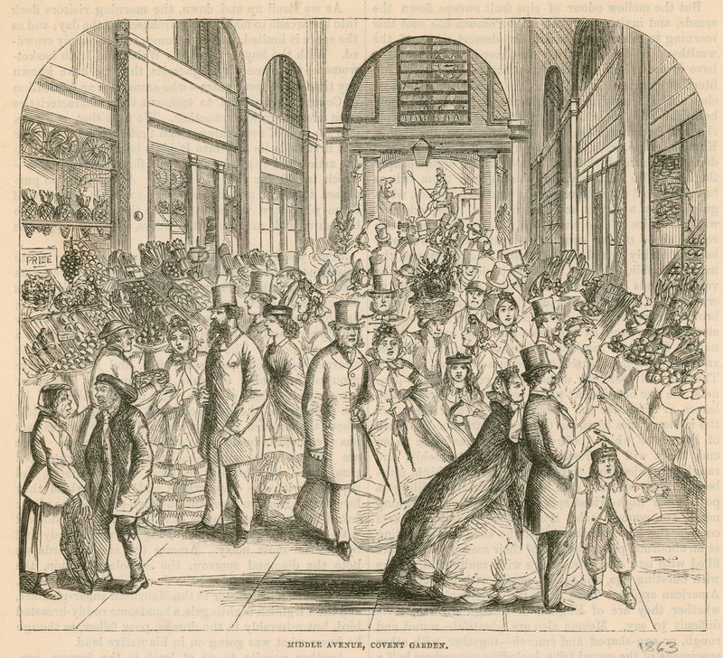 Covent Garden Market, Londyn: Środkowa aleja autorstwa English School