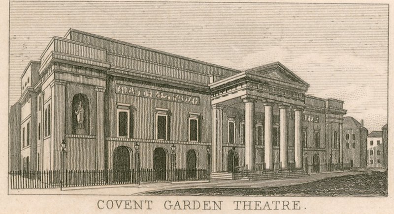 Covent Garden Theatre, Londyn autorstwa English School