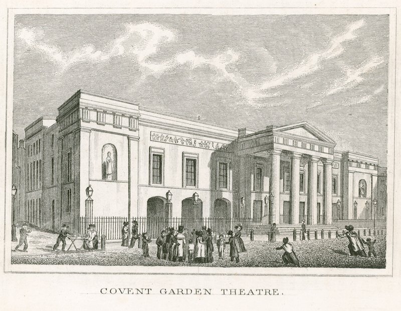 Covent Garden Theatre, Londyn autorstwa English School