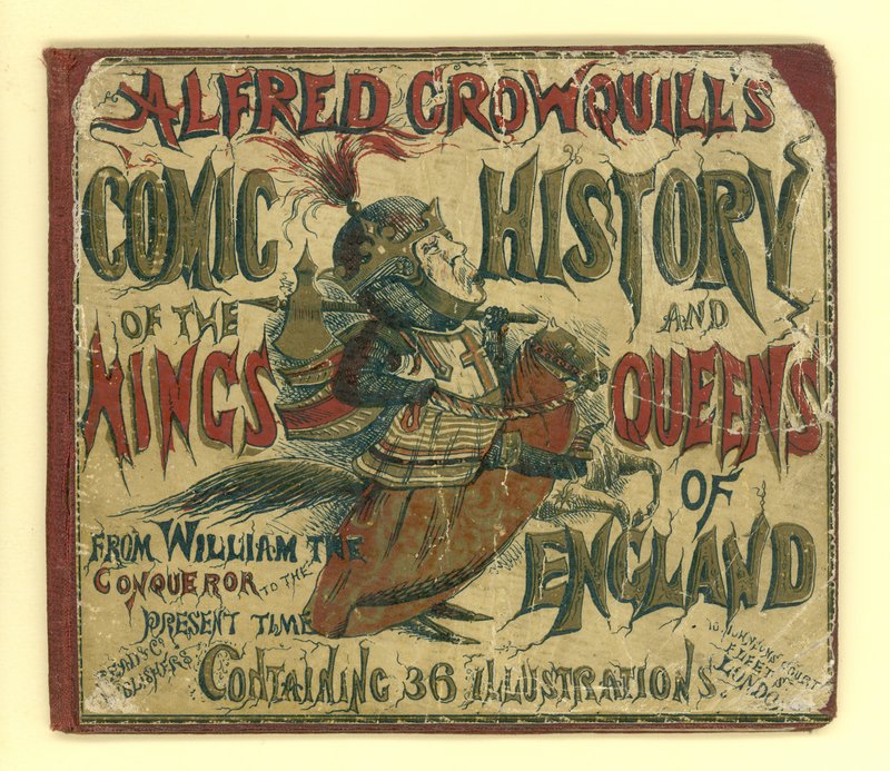 Okładka komiksu Alfreda Crowquillsa Historia królów i królowych Anglii (akwatinta) autorstwa English School