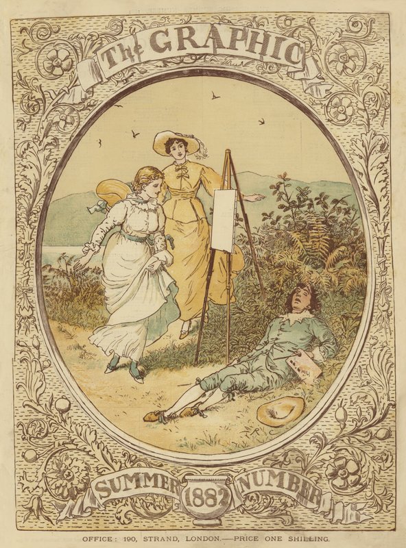 Okładka The Graphic Summer Number 1882 (chromolitho) autorstwa English School
