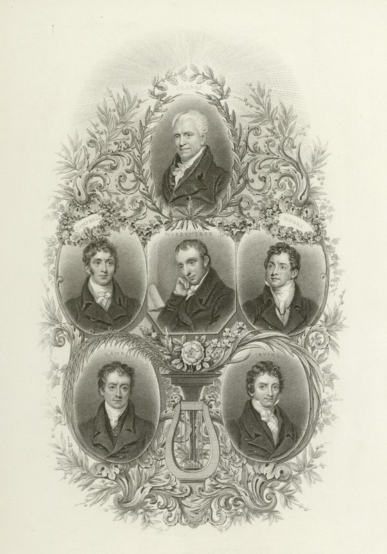 krab, Campbell, Wordsworth, Moore, jagnięcina, Irving autorstwa English School