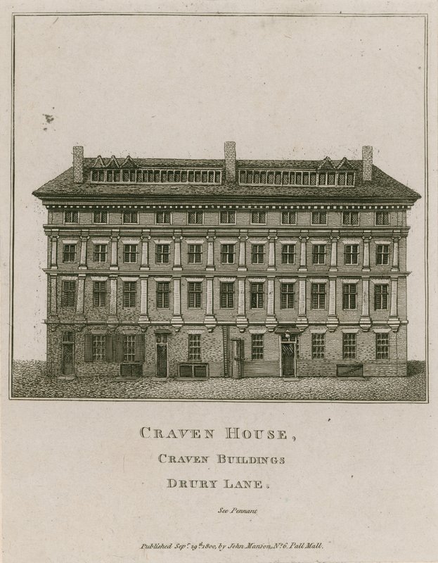 Craven House, Craven Buildings, Drury Lane, Londyn autorstwa English School