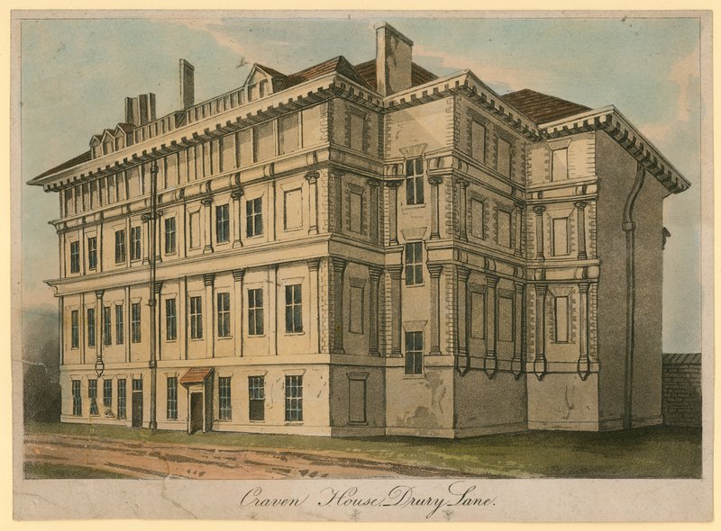 Craven House, Drury Lane, Londyn autorstwa English School