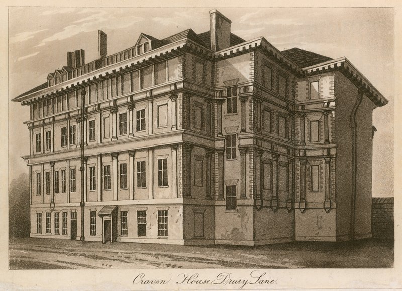 Craven House, Drury Lane, Londyn autorstwa English School