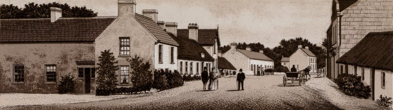 Crawfordsburn, Village and Inn (lito) autorstwa English School