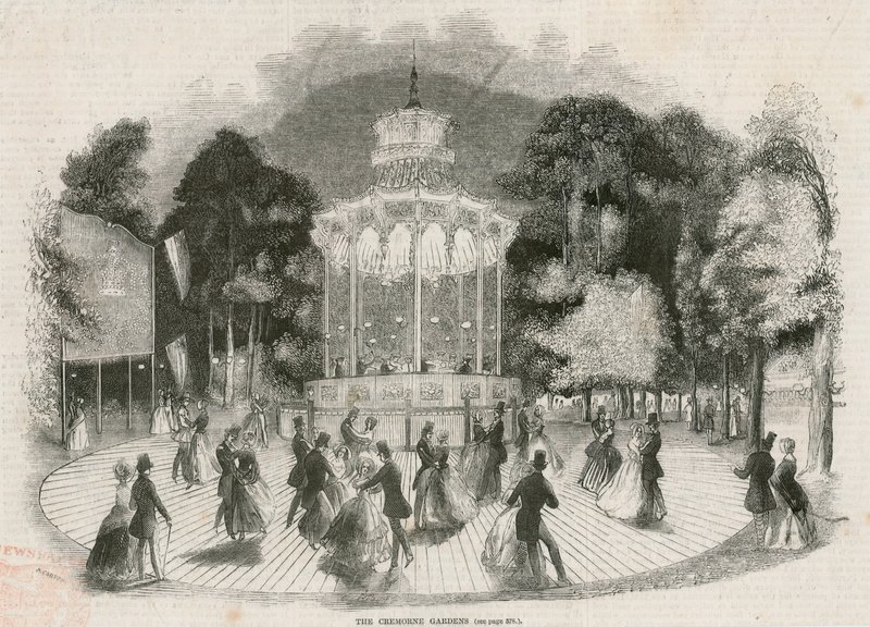 Cremorne Gardens, Londyn: Kryształowa platforma autorstwa English School