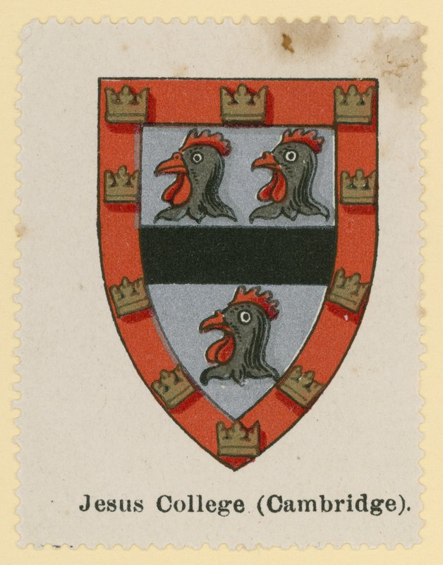 Crest of Jesus College, Cambridge autorstwa English School