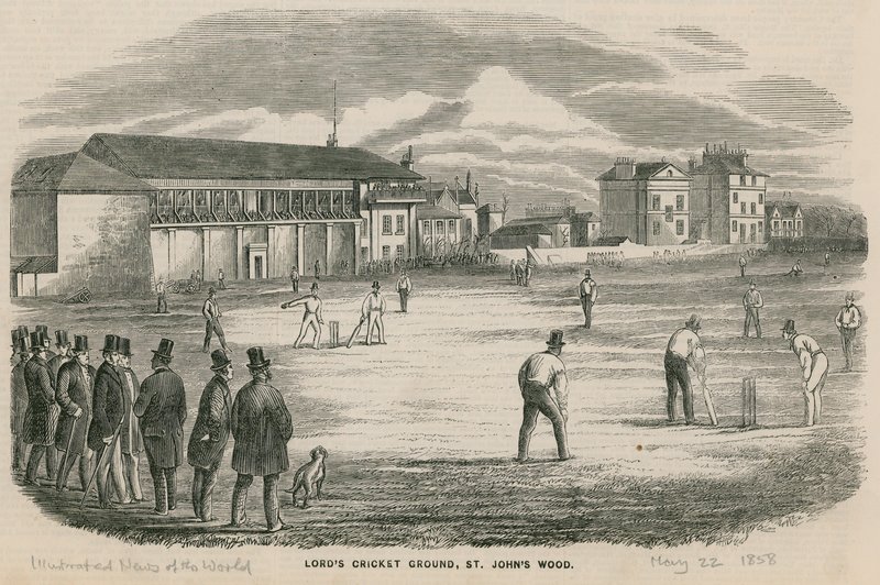 Mecz krykieta w Lords Cricket Ground, St Johns Wood autorstwa English School