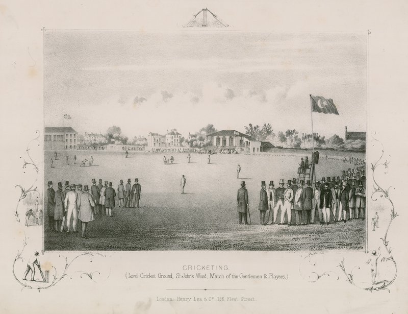 Krykietowanie; Lord Cricket Ground, St Johns Wood; Mecz Panów i Graczy autorstwa English School