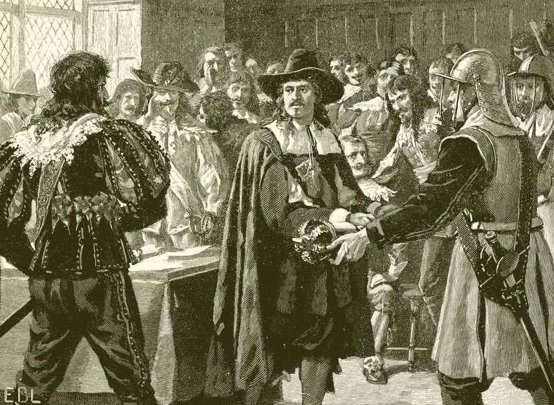Cromwell rozwiązuje Długi Parlament autorstwa English School