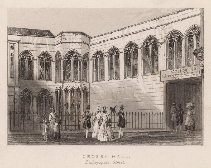 Crosby Hall, Bishopsgate Street, Londyn autorstwa English School
