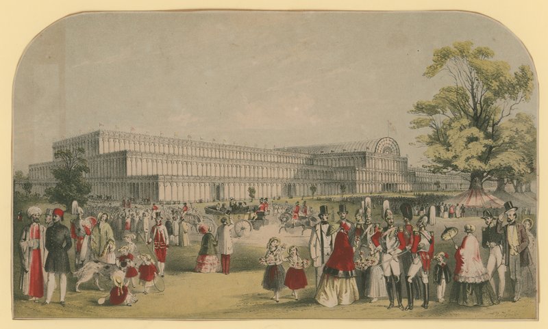 Crystal Palace, Hyde Park, Londyn autorstwa English School