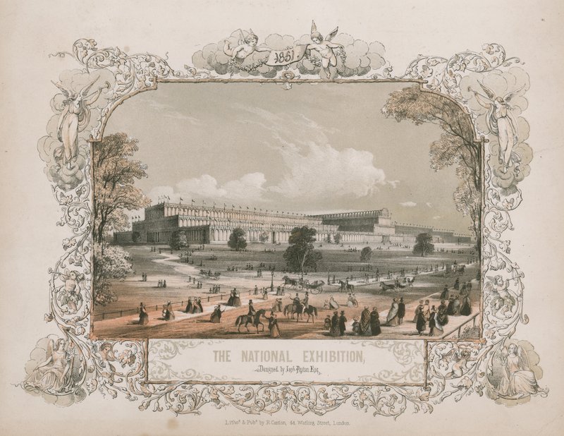 Crystal Palace, Hyde Park, Londyn autorstwa English School