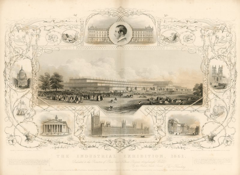 Kryształowy Pałac; Wielka Wystawa 1851 autorstwa English School