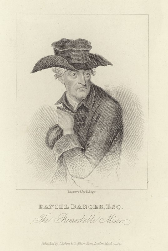 Daniel Dancer, angielski skąpiec autorstwa English School