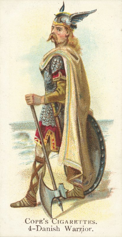 Duński wojownik (chromolitho) autorstwa English School