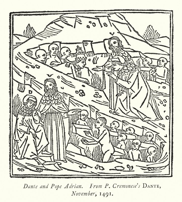 Dante i papież Adrian, Od P Cremonese