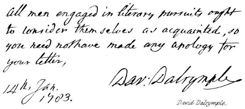 David Dalrymple autorstwa English School