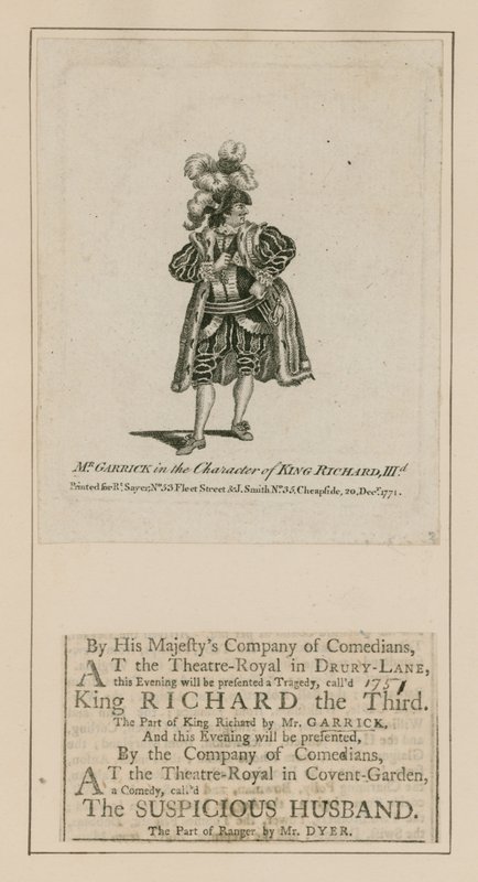 David Garrick w postaci króla Ryszarda III autorstwa English School