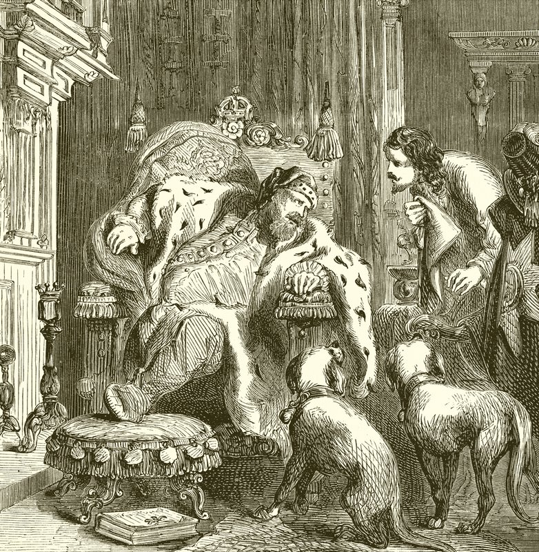 Śmierć Jakuba I, 1525 autorstwa English School