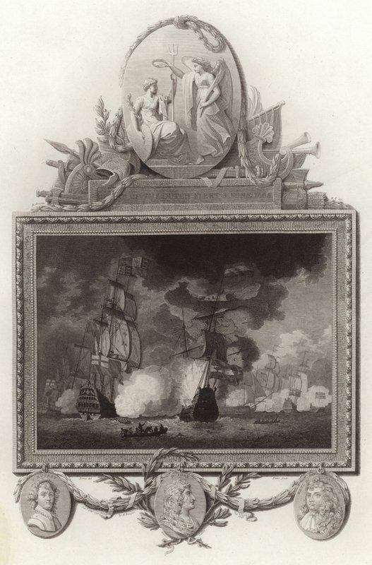 Klęska floty holenderskiej, 3 czerwca 1665 autorstwa English School