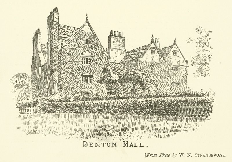 Denton Hall (grawerunek) autorstwa English School