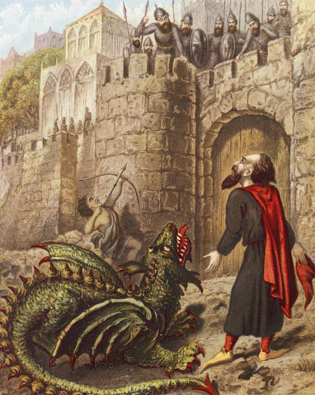 Diabolus, Chora Pauza i Tyzyfona przed Bramami Mansoul autorstwa English School
