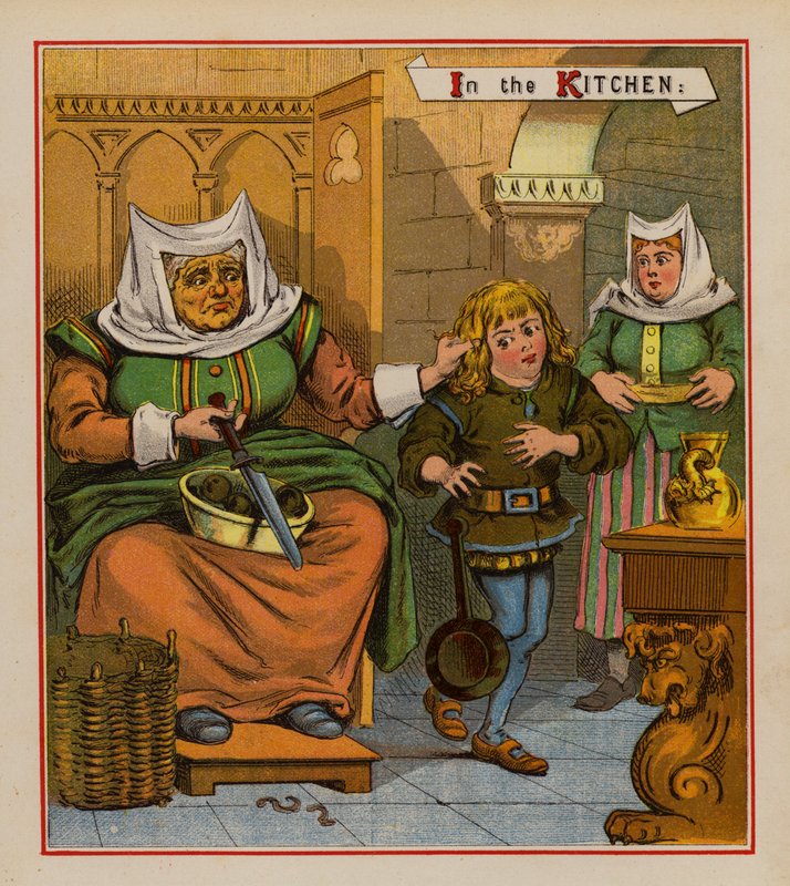 Dick Whittington i jego kot (kolor lito) autorstwa English School