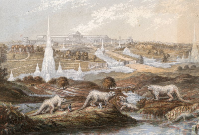 Dinozaury w Crystal Palace autorstwa English School