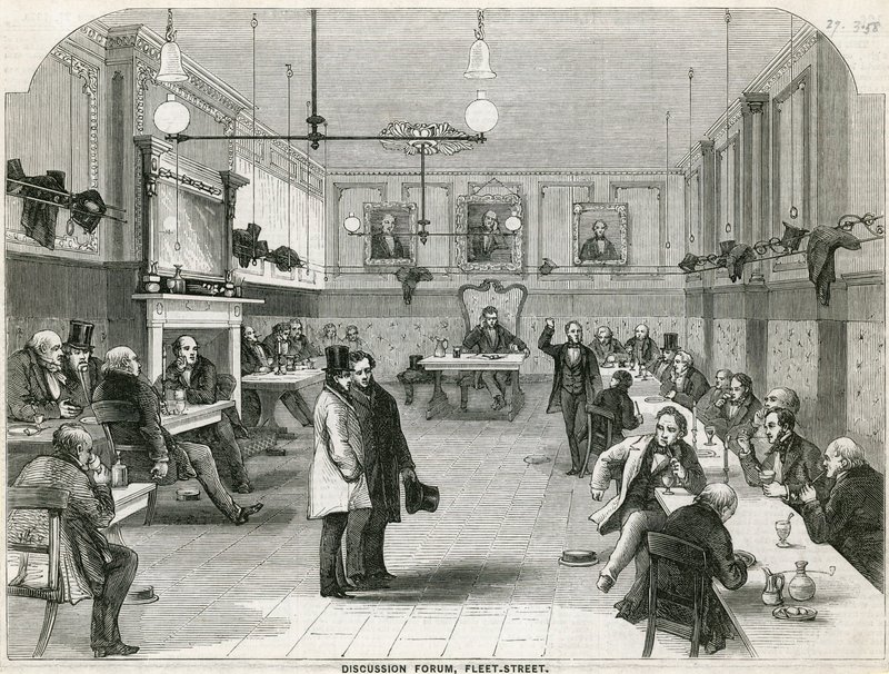 Forum dyskusyjne, Fleet Street, Londyn autorstwa English School