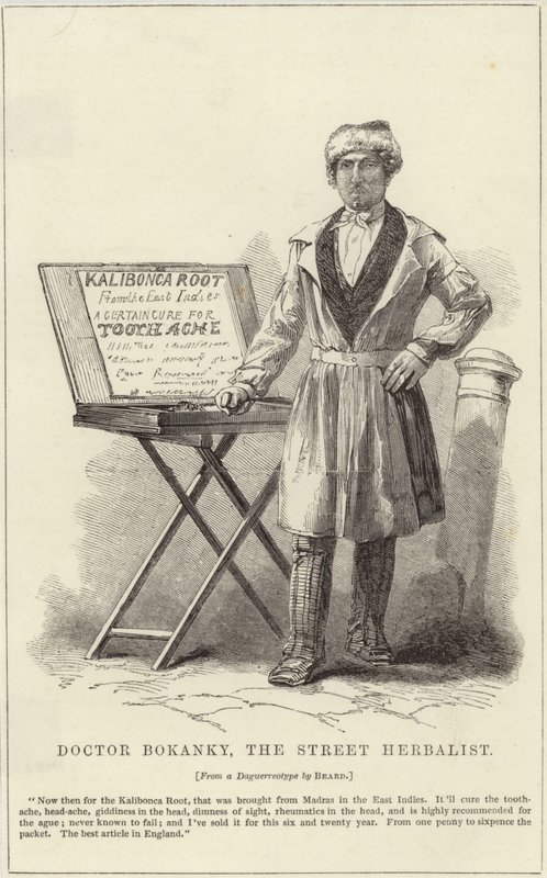 Doktor Bokanky uliczny zielarz autorstwa English School