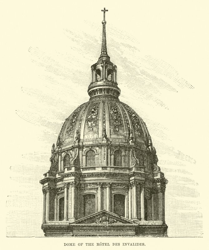 Kopuła hotelu des Invalides autorstwa English School