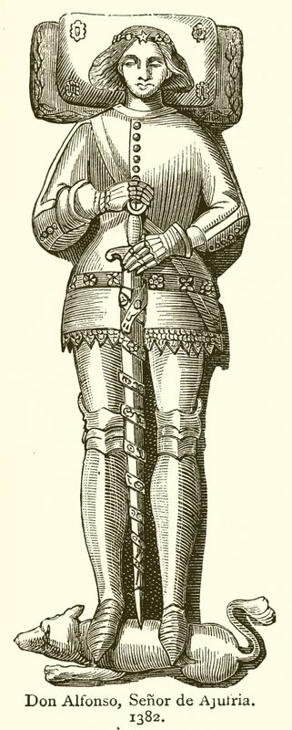 Don Alfonso, Pan Ajufria. 1382 autorstwa English School