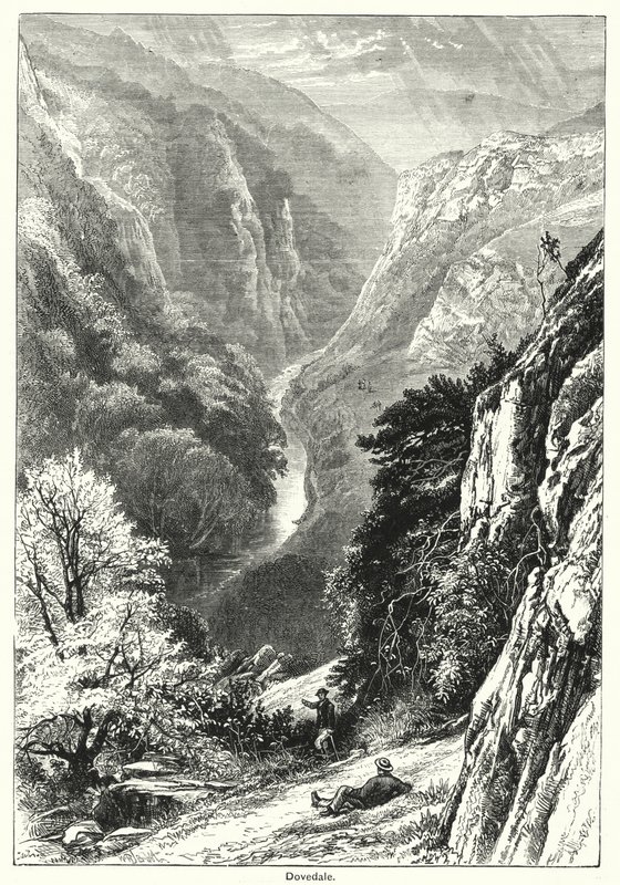 Dovedale (grawerowanie) autorstwa English School