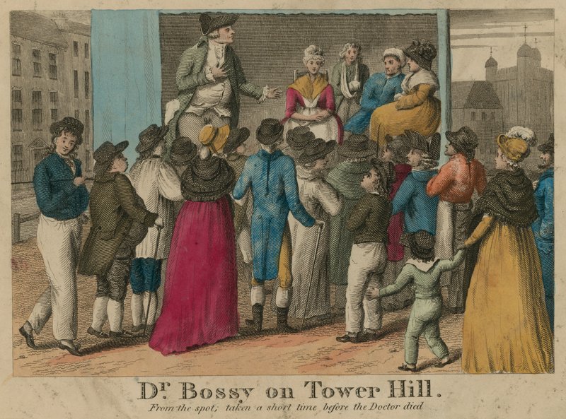 Dr Bossy na Tower Hill w Londynie autorstwa English School