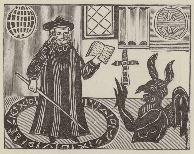 Dr John Faustus (grafika) autorstwa English School