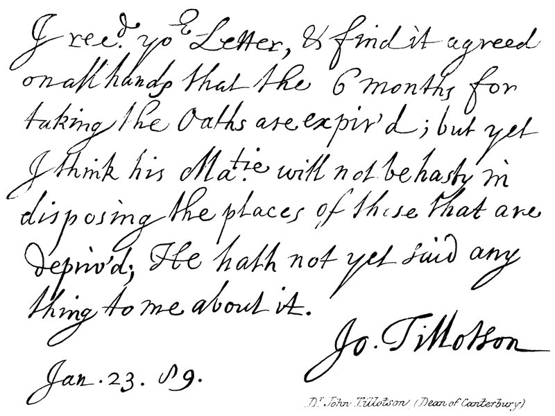Dr John Tillotson, (dziekan Canterbury) autorstwa English School