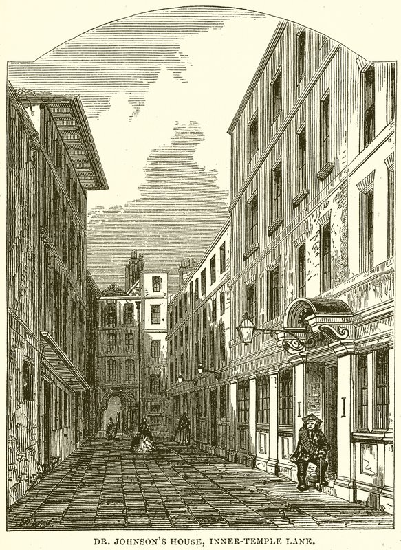 Dom Dr. Johnsons, Inner-Temple Lane autorstwa English School
