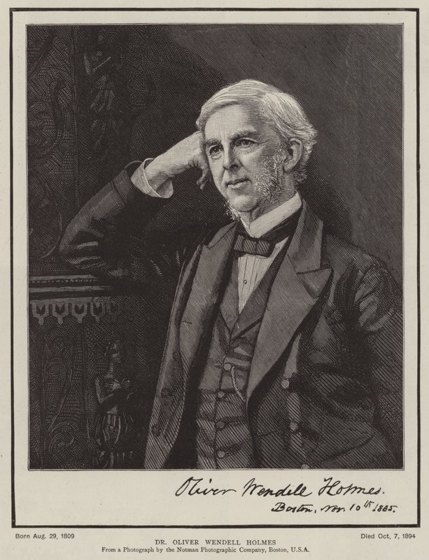 Dr Oliver Wendell Holmes (Grawerowanie) autorstwa English School