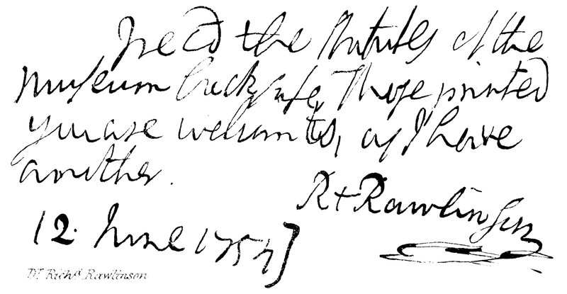 Dr Richd Rawlinson autorstwa English School