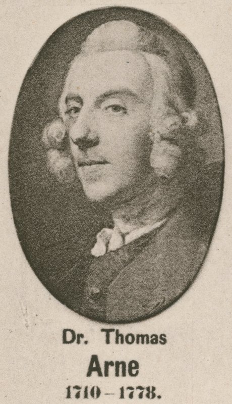 Dr Thomas Arne (Grawerowanie) autorstwa English School