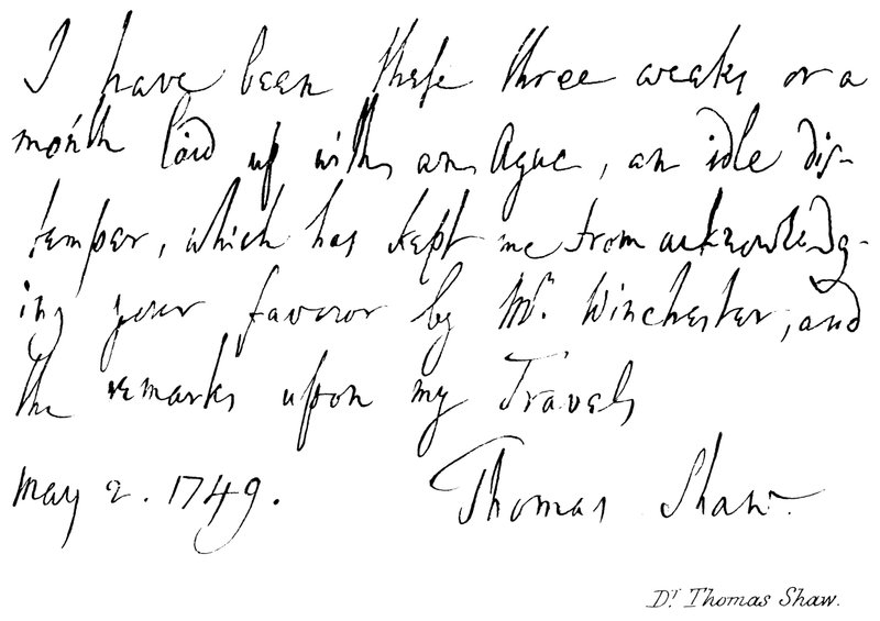 dr Thomas Shaw autorstwa English School