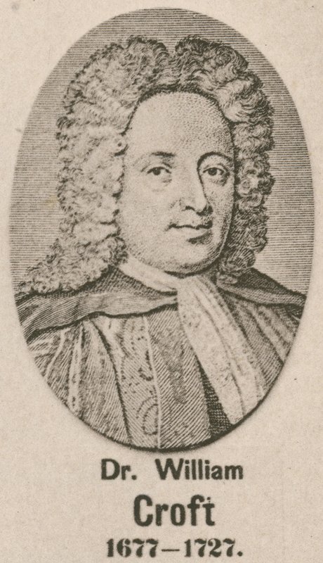 Dr William Croft (grawiura) autorstwa English School