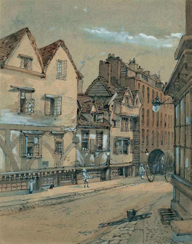 Duke Street w West Smithfield (toaleta na papierze) autorstwa English School