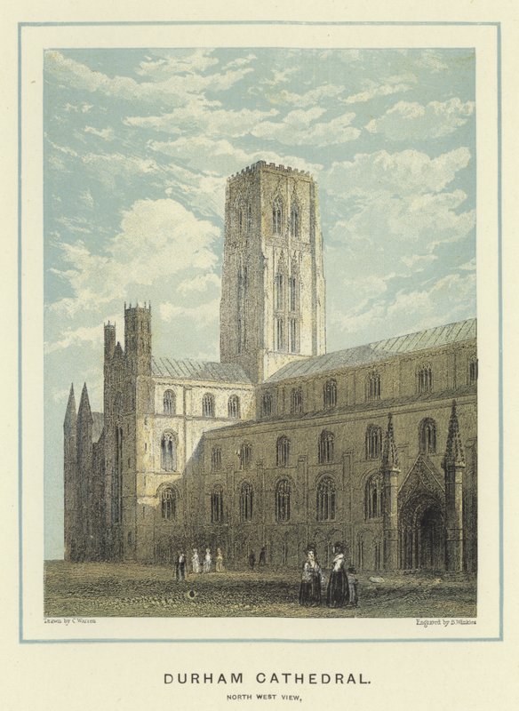 Katedra w Durham, widok na północny zachód autorstwa English School